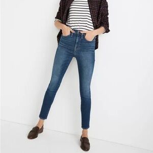 Madewell Petite 10" High-Rise Skinny Jeans in Winston Wash SZ 23P